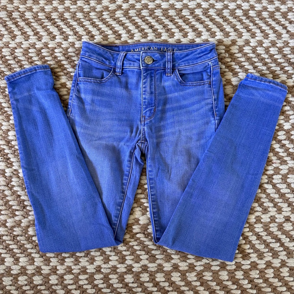American Eagle Outfitters Women's Classic Blue Skinny Jeans